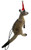 Christmas Ornament - Kangaroo Grey 7-9 cm