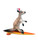 Christmas Ornament - Surfing Kangaroo  12cm