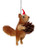 Christmas Ornament - Squirrel Standing Brown 11-12cm