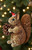 Christmas Ornament - Squirrel Sitting Brown 11-12cm