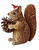 Squirrel - Brown Sitting Squirrel 12-14cm