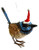 Christmas Ornament - Blue Wren 7-9cm
