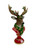 Deer - Christmas Centrepiece Bust RED & GREEN 33*16*13cm