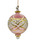 Crystal Bloom Glass Ball Ornament - Luster Pink - 15cm