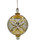 Crystal Bloom Glass Ball Ornament - Luster Yellow - 15cm