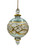 Royal Garland Glass Ball Ornament - Luster Green - 12cm
