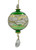 Midnight Crest Glass Ball Ornament - Christmas Red - 13cm
