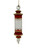 Regency Column Glass Ornament - Christmas Red - 13cm