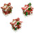 Christmas Ornament - GINGERBREAD HOUSE (3 Asst) 3D Square - 10CM