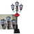 Christmas Street Lamp - TRIPLE ANTIQUE GREY 210CM