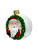 Bauble Centrepiece - WHITE WITH SANTA SMALL 15CM