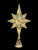 Christmas Tree Star - 8 Point CHAMPAGNE With Warm White LED Lights 30cm