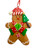 Christmas Ornament - GINGERBREAD MAN (3 Asst) 10CM