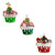 Christmas Ornament - CUPCAKE (3 Asst) -  10CM