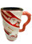 Christmas Mug - TALL CHRISTMAS COFFEE MUGS (2 Asst) - Red and Green 15cm Tall