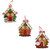 Christmas Ornament - HOUSE WITH SNOWMAN, GINGERBREAD MAN & SANTA 10CM (3 Asst)