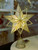Christmas Tree Star - 10 Point GOLD With Warm White LED Lights 30CM