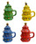 Christmas Mug - CHRISTMAS TREES WITH LIDS (4 Asst) - 18CM