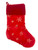 Christmas Stocking - RED WITH SNOWFLAKES