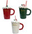 Christmas Mug - MERRY CHRISTMAS WITH LID (3 Asst) - 20CM