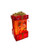 Lantern - Mini RED BASE Santa with Lights 10cm