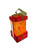 Lantern - Mini BURGUNDY Gingerbread with Lights 10cm