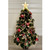 Fibre Optic Snow Tipped Christmas Tree - 90cm - 55tips w/ bows & pinecones