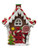 Gingerbread House - Candy Cane Roof - 15cm