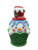 Christmas Ornament - Snowman In a Basket Pink & Green (Set of 2 Asst) - 12cm