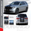 DURANGO RALLY : 2014-2020 2021 2022 2023 Dodge Durango Hood Racing Stripes Vinyl Graphics Accent Decal Kit