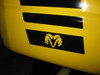 Close up of 2018 Dodge Ram Power Wagon Decals POWER TRUCK 2009-2017 2018