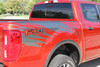 Close up of 2020 2021 2022 Ford Ranger Bed Side Stripes GUARDIAN 2019-2024