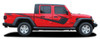 Profile of PARAMOUNT SOLID Jeep Gladiator Side Body Graphics Decal Stripe Kit for 2020-2021 2022 2023