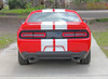 Rear of red Hellcat, RT, 393 Dodge Challenger Racing Stripes 2015-2020 2021 2022 2023