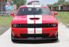 Front of red Dodge Challenger RT Hemi Stripes 15 CHALLENGE RALLY 2015-2020 2021 2022 2023