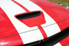 Front of red Dodge Challenger RT Hemi Stripes 15 CHALLENGE RALLY 2015-2020 2021 2022 2023
