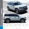 2021 Ford Bronco Side Stripes LINEAR SIDE 2021 and up All Models