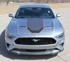 Front of silver 2020 Ford Mustang Stripes SUPERSONIC KIT Digital Print 2018-2023