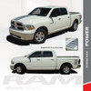 POWER : 2009-2018 Dodge Ram Strobe Hood Truck Bed Stripe Decal Vinyl Graphics Kit