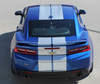 Rear above view of 2016 2017 2018 Camaro Rally Stripes TURBO RALLY Racing Stripes and Graphic Decals