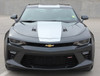 Front View of 2017 Camaro Center Stripes OVERDRIVE 2016 2017 2018