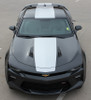 Front View of 2017 Chevy Camaro Wide Center Stripes OVERDRIVE 2016-2018