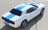 Rear View of 2018 Dodge Challenger Custom Racing Stripes WINGED RALLY 2015-2021 2022 2023