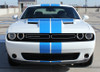 Front View of 2018 Dodge Challenger Custom Racing Stripes WINGED RALLY 2015-2021 2022 2023