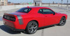 Side View of Red 2018 Dodge Challenger Stripe Options TAIL BAND 2015-2021 2022 2023