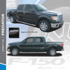 PREDATOR : 2009-2014 Ford 150 F-Series Raptor Style Mudslinger Rear Truck Bed Vinyl Graphics Decals Stripe Kit