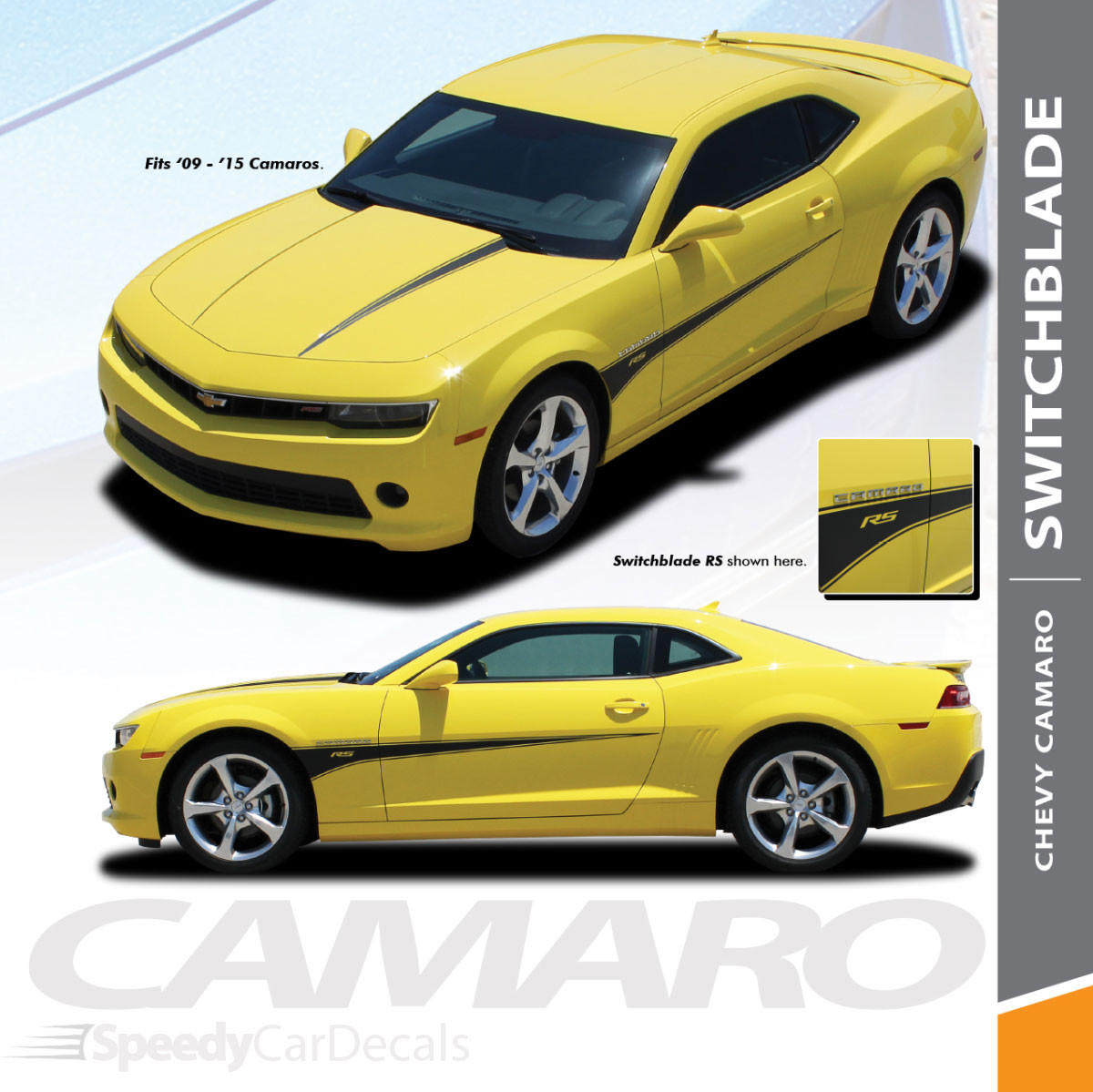 TRACK Chevy Camaro Stripes and Decals Graphics 20102015 Premium Auto