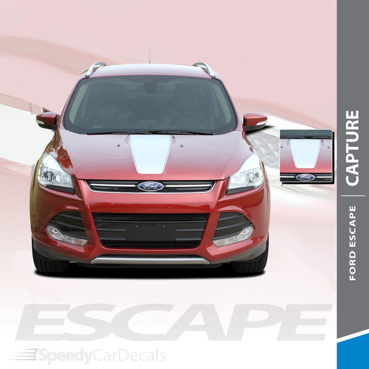 Ford Escape Upper Body Stripe Decals RUNAROUND 2013-2017