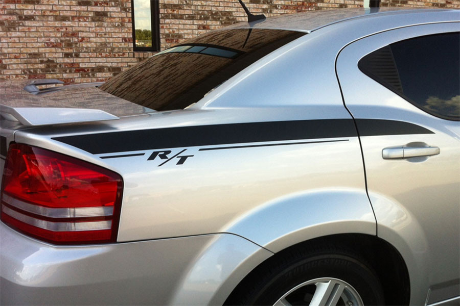 AVENGED DOUBLE BAR Dodge Avenger Stripe Decal 2008 2014 3M Premium avenged-double-bar-dodge-avenger-stripe-decal-2008-2014-3m-premium