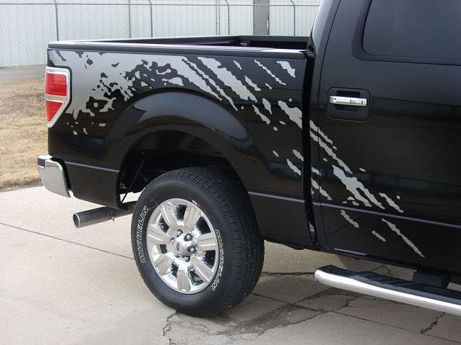 PREDATOR : 2009-2014 Ford 150 F-Series Raptor Style Mudslinger Rear ...